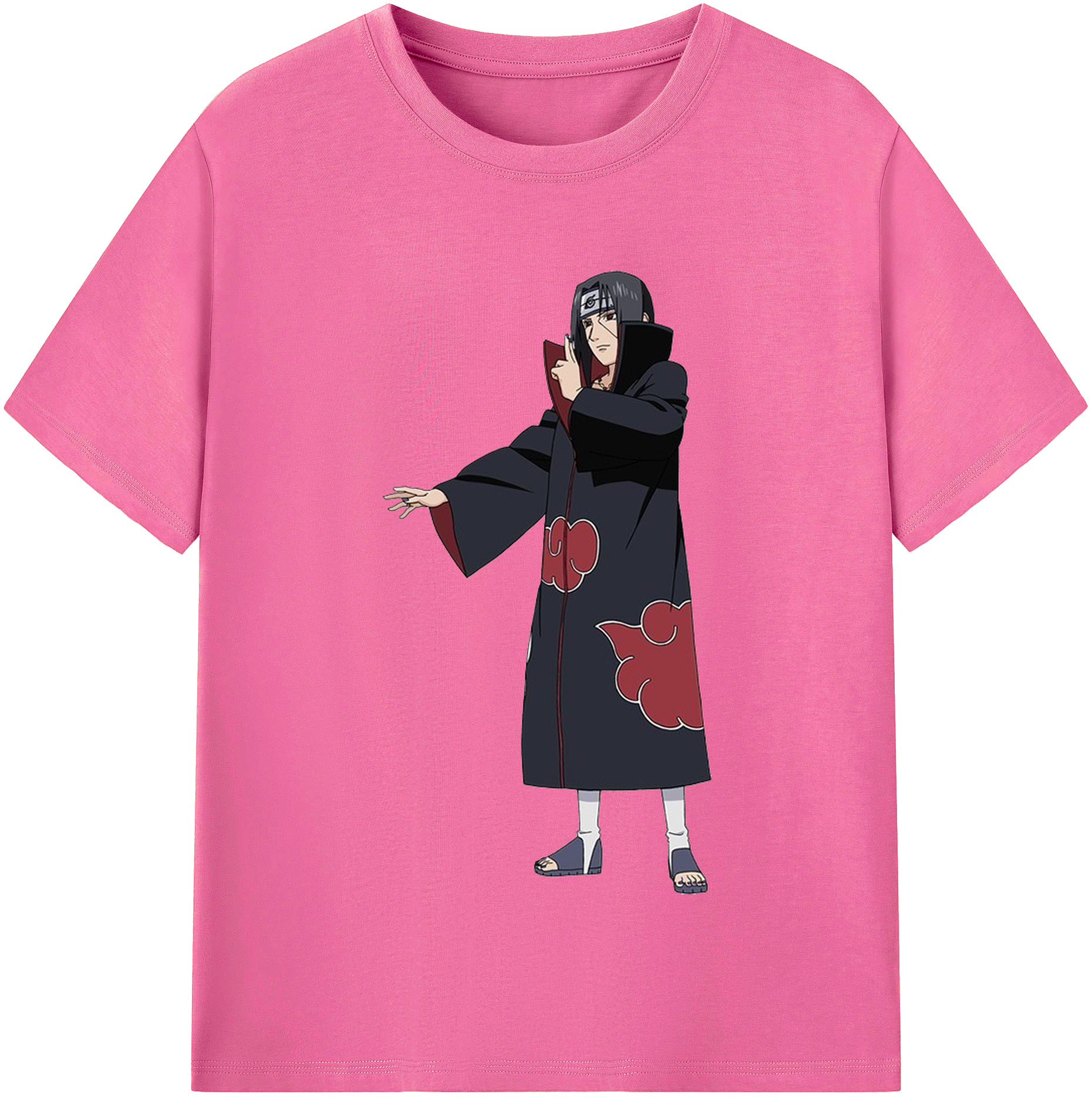 （画像用） NARUTO -ナルト- うちは イタチ Uchiha Itachi レディースカジュアルプリントTシャツ（綿100％）
